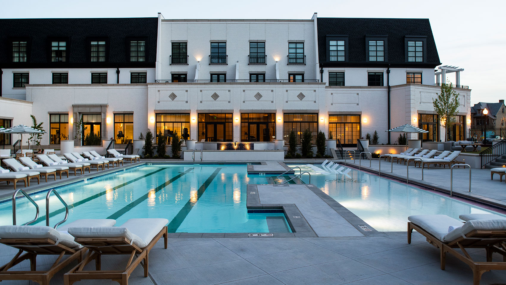 outdoor pool and patio